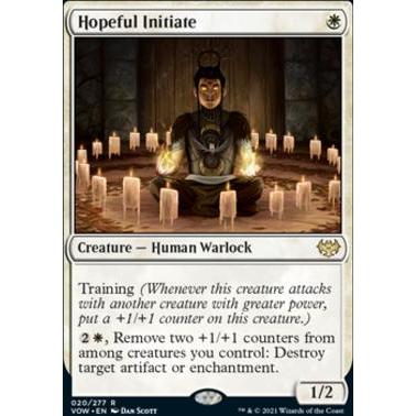 VOW_020 HOPEFUL INITIATE MTG Magic: The Gathering: Innistrad: Crimson Vow Rare