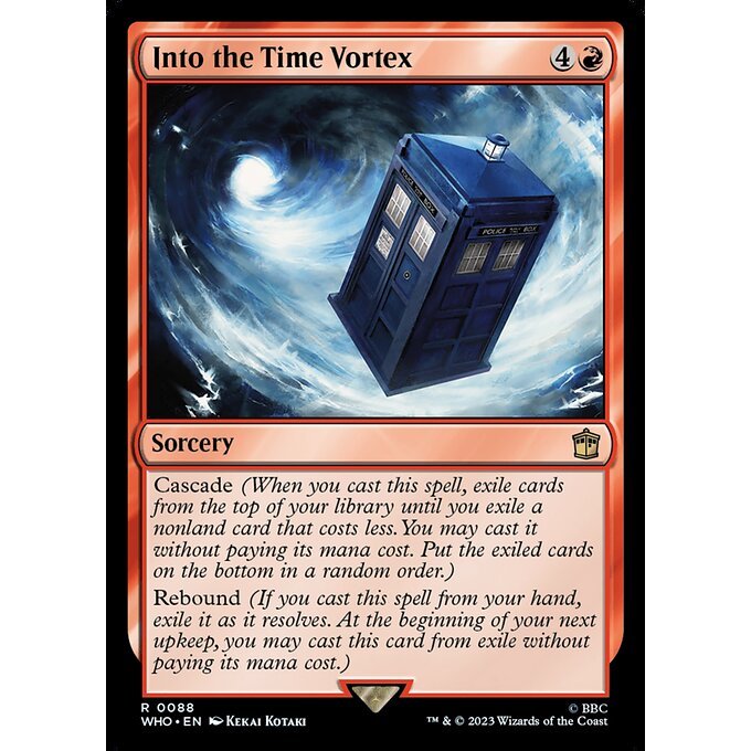 WHO_088 Into the Time Vortex MTG Magic: The Gathering: Doctor Who Rare