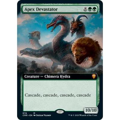 CMR_674 APEX DEVASTATOR EA BL Extended Art Borderless MTG Magic: The Gathering: Commander Legends Variants Mythic