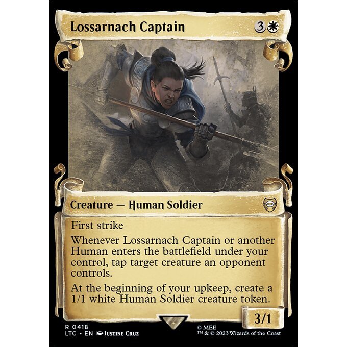 LTC_418 Lossarnach Captain MTG Magic: The Gathering: Lord of the Rings Scroll Frame Rare