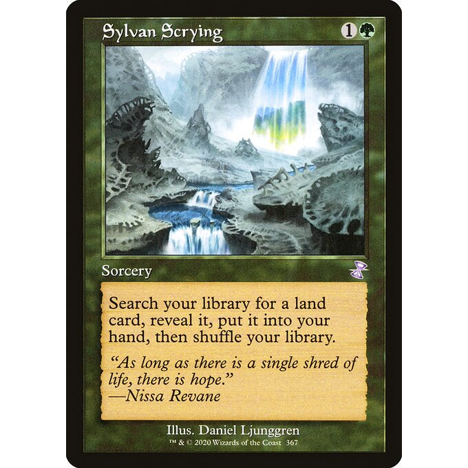 TSR_367 Sylvan Scrying MTG Magic: The Gathering: Time Spiral Remastered: Timeshifted