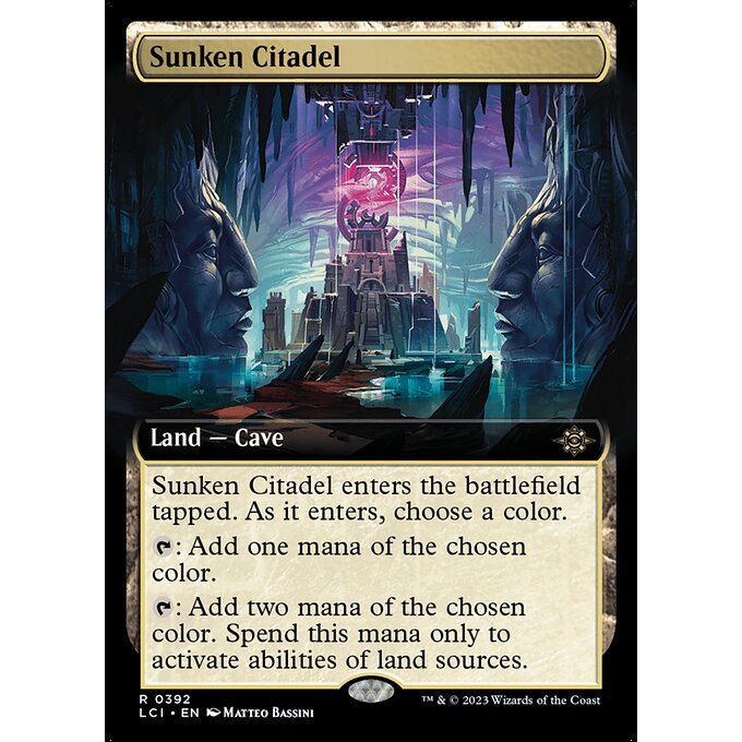 LCI_392 Sunken Citadel *Borderless Extended EA BL* MTG Magic: The Gathering: Lost Caverns of Ixalan Rare