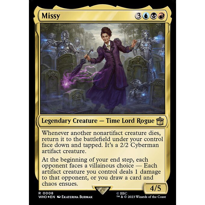 WHO_008 Missy MTG Magic: The Gathering: Doctor Who Commanders Rare
