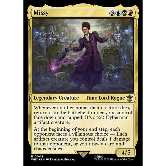 WHO_008 Missy MTG Magic: The Gathering: Doctor Who Commanders Rare