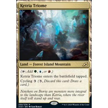 IKO_250 Ketria Triome MTG Magic: The Gathering: Ikoria: Lair of Behemoths Rare