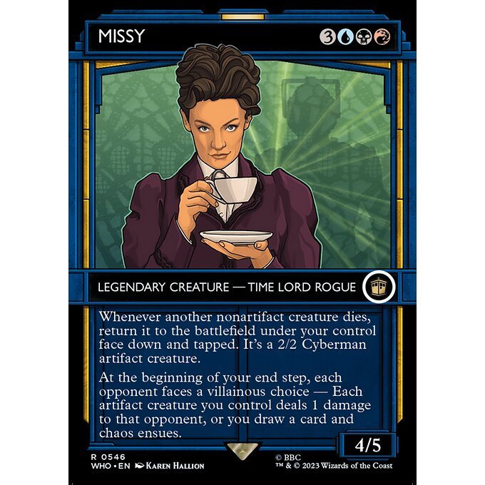 WHO_546 Missy Tardis Showcase MTG Magic: The Gathering: Doctor Who Rare