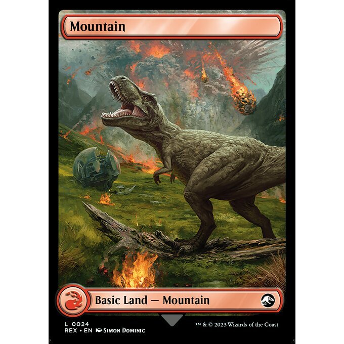 REX_024 Mountain // Mountain MTG Magic: The Gathering: Lost Caverns of Ixalan: Commander Common