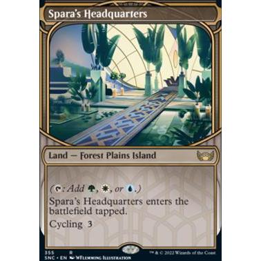 SNC_355 Spara's Headquarters Showcase MTG Magic: The Gathering: Streets of New Capenna Rare