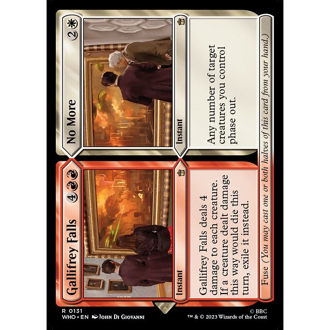 WHO_131 Gallifrey Falls // No More MTG Magic: The Gathering: Doctor Who Rare
