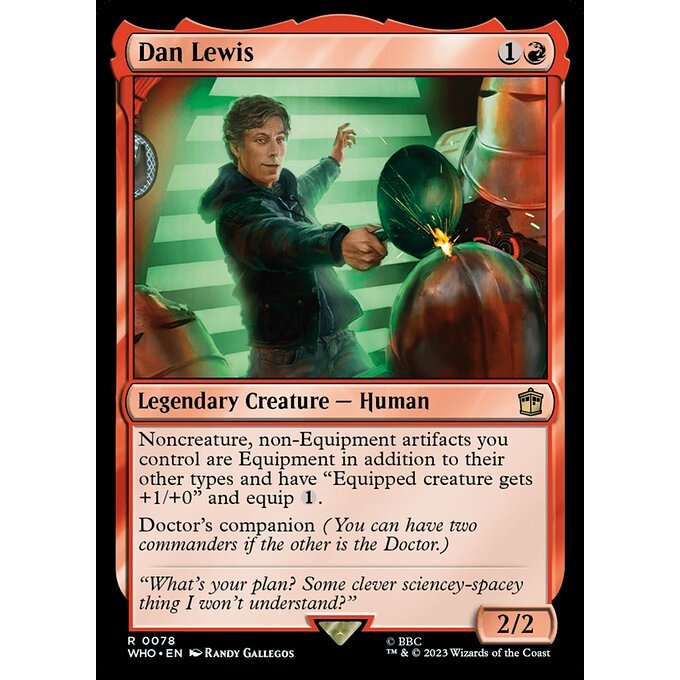 WHO_078 Dan Lewis MTG Magic: The Gathering: Doctor Who Rare