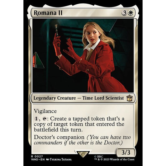 WHO_027 Romana II MTG Magic: The Gathering: Doctor Who Rare