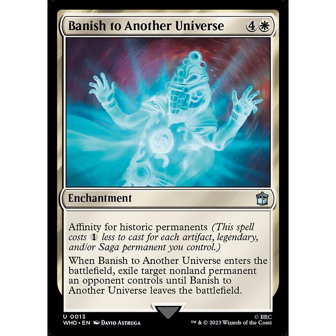 WHO_013 Banish to Another Universe MTG Magic: The Gathering: Doctor Who Uncommon