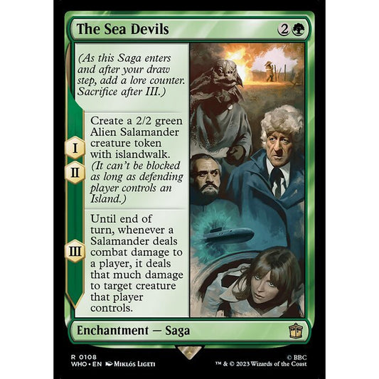 WHO_108 The Sea Devils MTG Magic: The Gathering: Doctor Who Rare