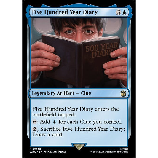 WHO_042 Five Hundred Year Diary MTG Magic: The Gathering: Doctor Who Rare