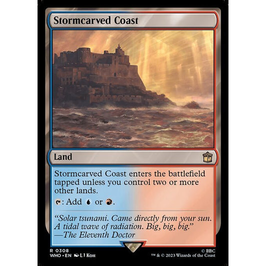 WHO_308 Stormcarved Coast MTG Magic: The Gathering: Doctor Who Rare