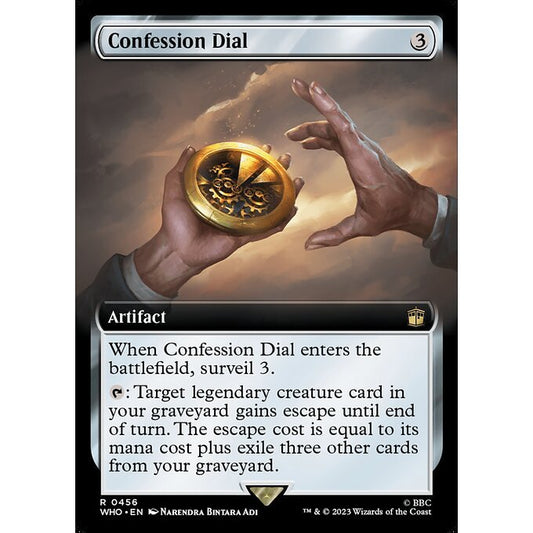 WHO_456 Confession Dial Extended Art EA BL MTG Magic: The Gathering: Doctor Who Rare