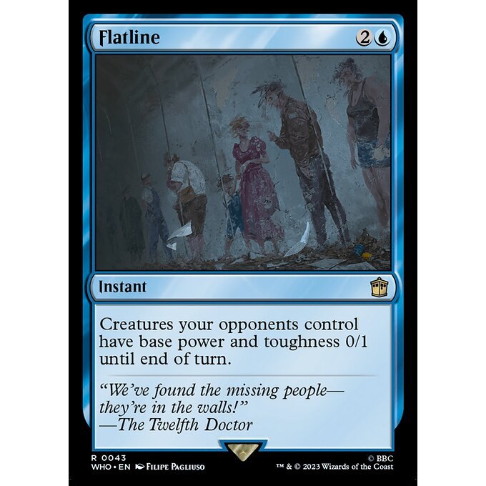 WHO_043 Flatline MTG Magic: The Gathering: Doctor Who Rare