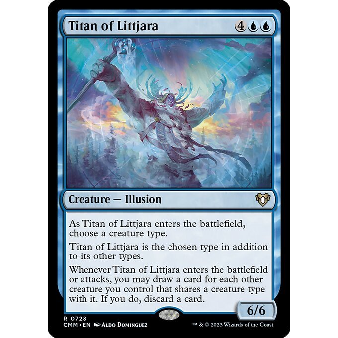 CMM_728 Titan of Littjara MTG Magic: The Gathering: Commander Masters Rare
