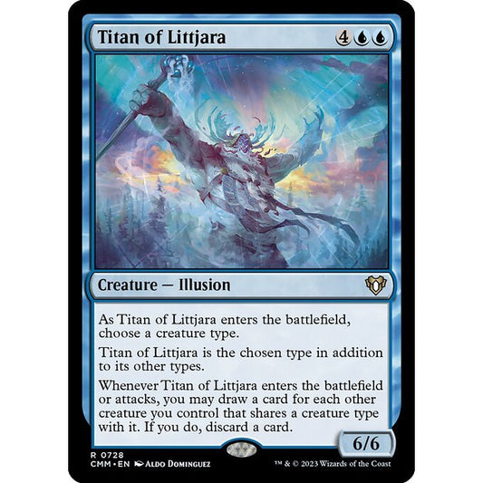 CMM_728 Titan of Littjara MTG Magic: The Gathering: Commander Masters Rare