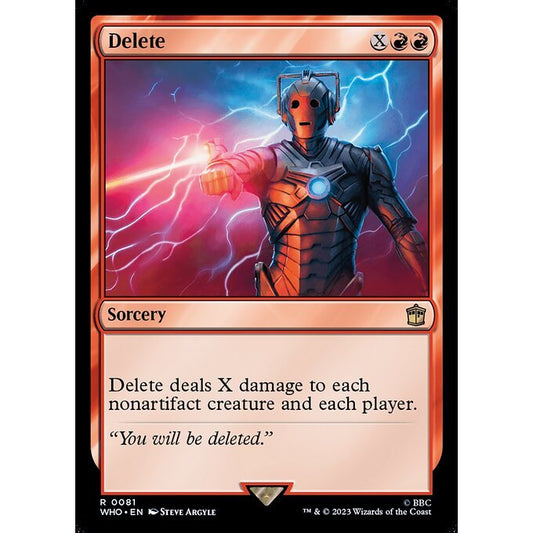 WHO_081 Delete MTG Magic: The Gathering: Doctor Who Rare