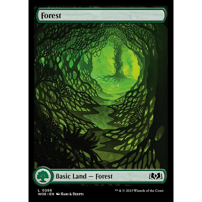 WOE WILDS OF ELDRAINE FULL ART AND NORMAL BASIC LAND Choose Your Cards MTG Magic: The Gathering Lands