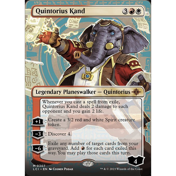 LCI_307 Quintorius Kand *Showcase* MTG Magic: The Gathering: Lost Caverns of Ixalan Mythical