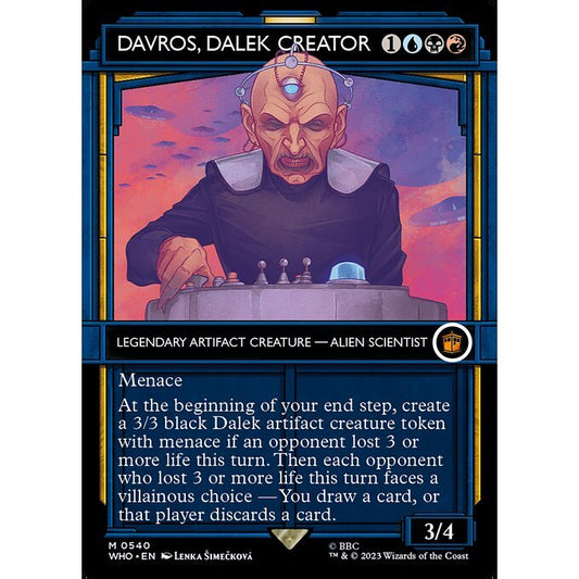 WHO_540 Davros, Dalek Creator Tardis Showcase MTG Magic: The Gathering: Doctor Who Mythical