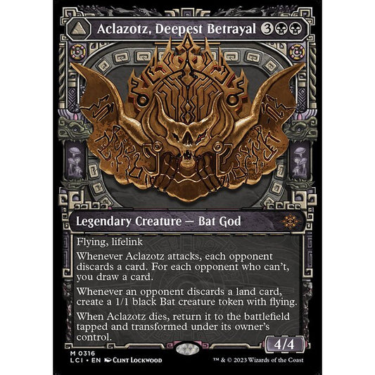 LCI_316 Aclazotz, Deepest Betrayal // Temple of the Dead *Showcase* MTG Magic: The Gathering: Lost Caverns of Ixalan M