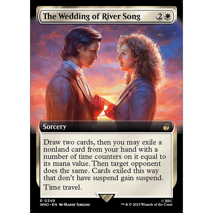 WHO_349 The Wedding of River Song Extended Art EA BL MTG Magic: The Gathering: Doctor Who Rare