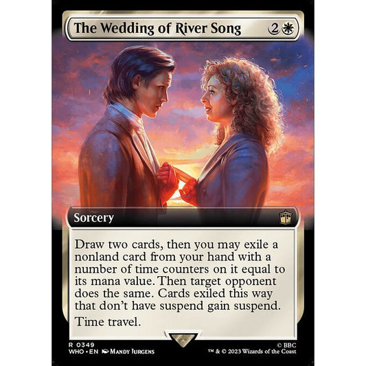 WHO_349 The Wedding of River Song Extended Art EA BL MTG Magic: The Gathering: Doctor Who Rare