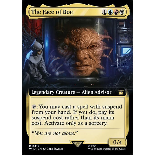 WHO_412 The Face of Boe Extended Art EA BL MTG Magic: The Gathering: Doctor Who Rare