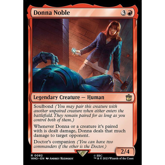WHO_082 Donna Noble MTG Magic: The Gathering: Doctor Who Rare