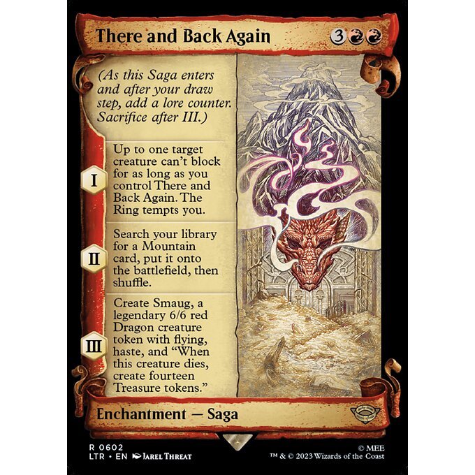 LTR_602 There and Back Again MTG Magic: The Gathering: Lord of the Rings Scroll Frame Rare