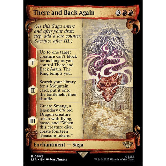 LTR_602 There and Back Again MTG Magic: The Gathering: Lord of the Rings Scroll Frame Rare
