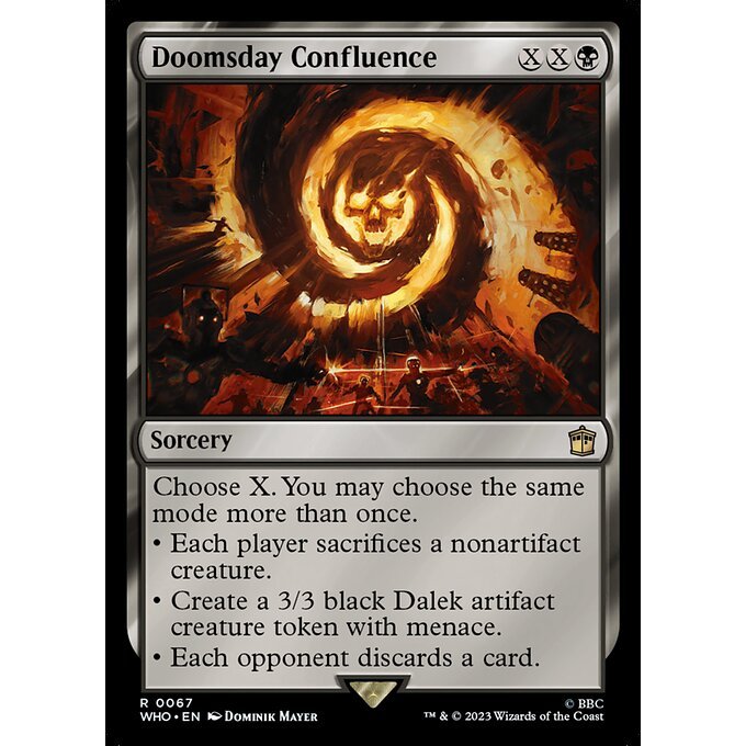 WHO_067 Doomsday Confluence MTG Magic: The Gathering: Doctor Who Rare