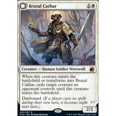 MID_007 BRUTAL CATHAR MTG Magic: the Gathering: Innistrad: Midnight Hunt Rare