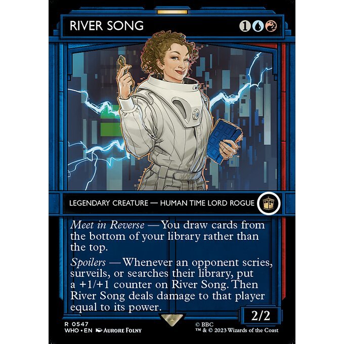 WHO_547 River Song Tardis Showcase MTG Magic: The Gathering: Doctor Who Rare