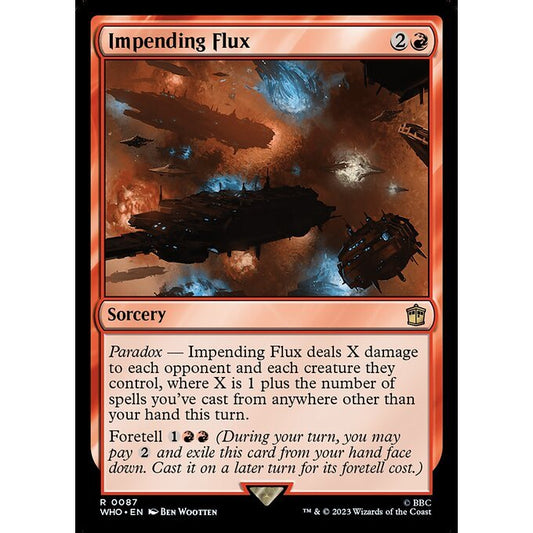 WHO_087 Impending Flux MTG Magic: The Gathering: Doctor Who Rare