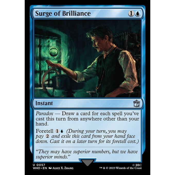 WHO_057 Surge of Brilliance MTG Magic: The Gathering: Doctor Who Uncommon