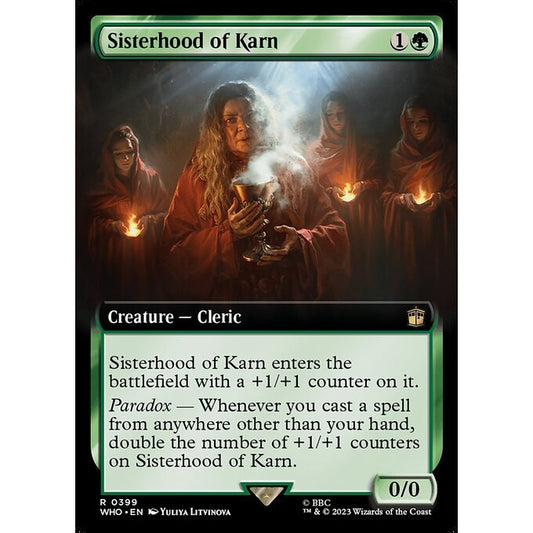 WHO_399 Sisterhood of Karn Extended Art EA BL MTG Magic: The Gathering: Doctor Who Rare