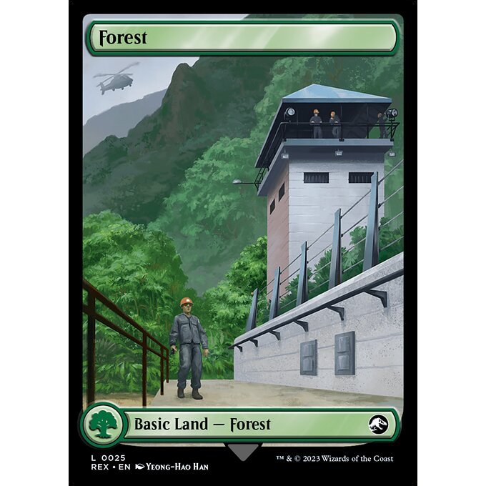 REX_025 Forest // Forest MTG Magic: The Gathering: Lost Caverns of Ixalan: Commander Common