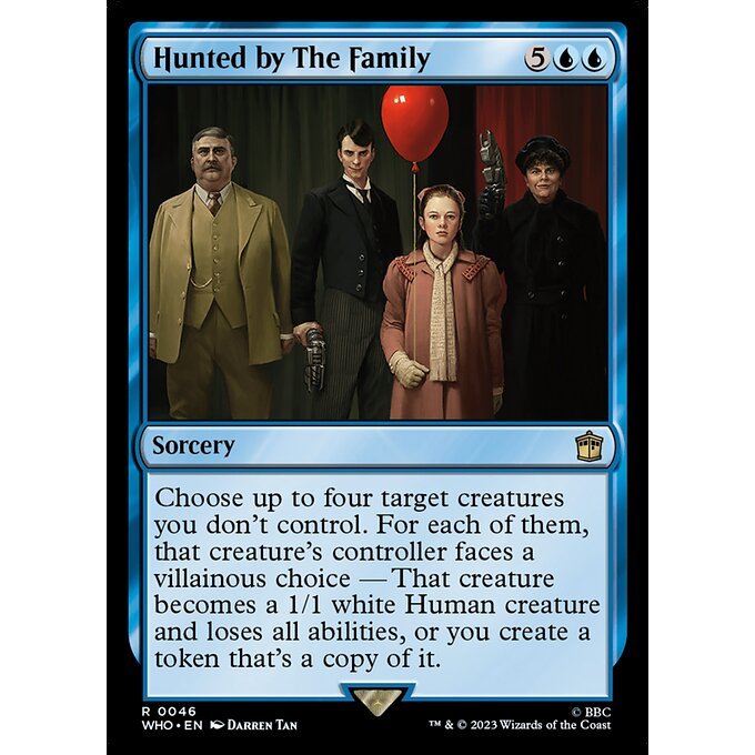 WHO_046 Hunted by The Family MTG Magic: The Gathering: Doctor Who Rare