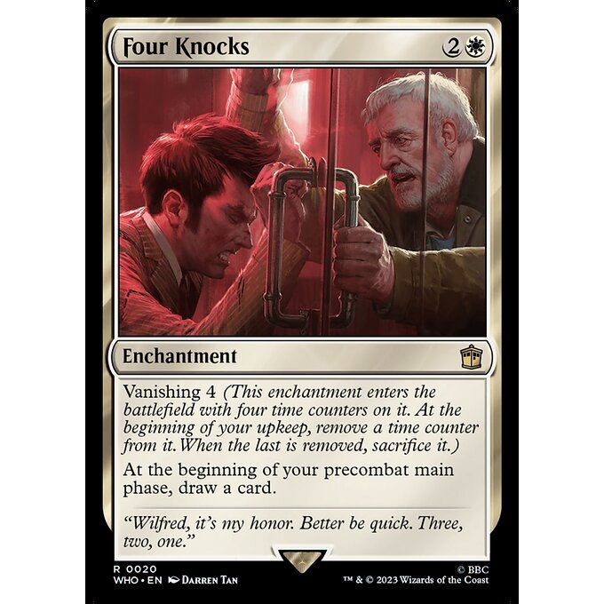 WHO_020 Four Knocks MTG Magic: The Gathering: Doctor Who Rare