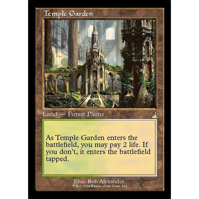 RVR_414 Temple Garden Retro Frame MTG Magic: The Gathering: Ravnica Remastered Rare