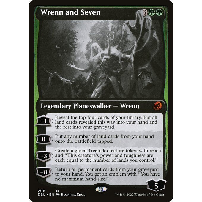 DBL_208 Wrenn and Seven MTG Magic: The Gathering: Innistrad: Double Feature Mythical