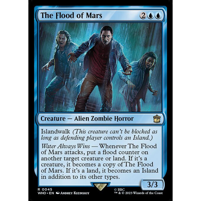 WHO_045 The Flood of Mars MTG Magic: The Gathering: Doctor Who Rare