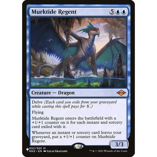 MH2_052 Murktide Regent *The List* MTG Magic: The Gathering: Modern Horizons 2 Mythic