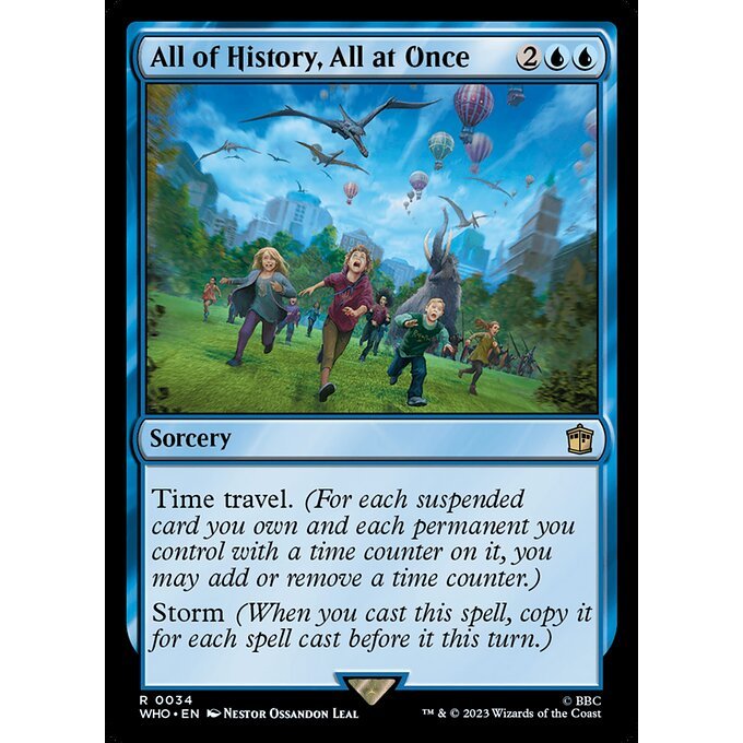 WHO_034 All of History, All at Once MTG Magic: The Gathering: Doctor Who Rare