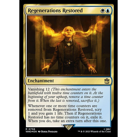 WHO_756 Regenerations Restored SURGE FOIL MTG Magic: The Gathering: Doctor Who Rare