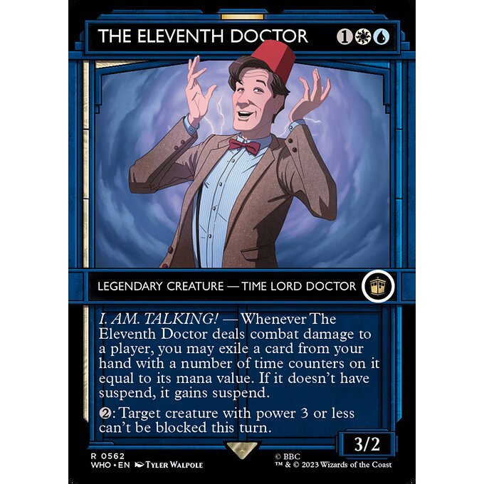 WHO_562 The Eleventh Doctor Tardis Showcase MTG Magic: The Gathering: Doctor Who Rare